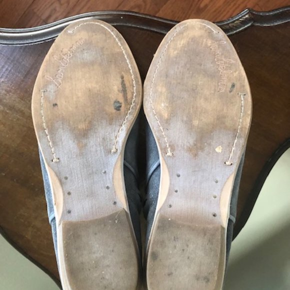 Sam Edelman Petty 2 Women's Suede Ankle Booties Grey Distressed Side Zip 8.5 - Picture 6 of 7